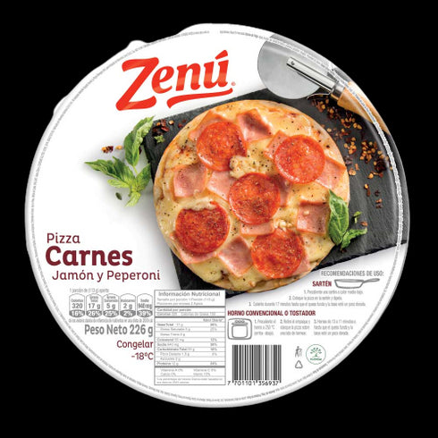 PIZZA ZENU 226G CARNES